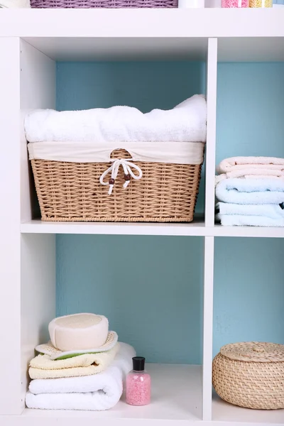 Shelves in bathroom — Stock Photo, Image