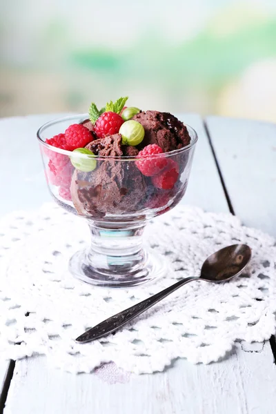 Chocolate ice cream — Stock Photo, Image