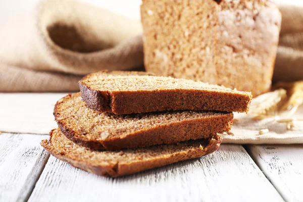 Fresh bread on table — Stock Photo, Image