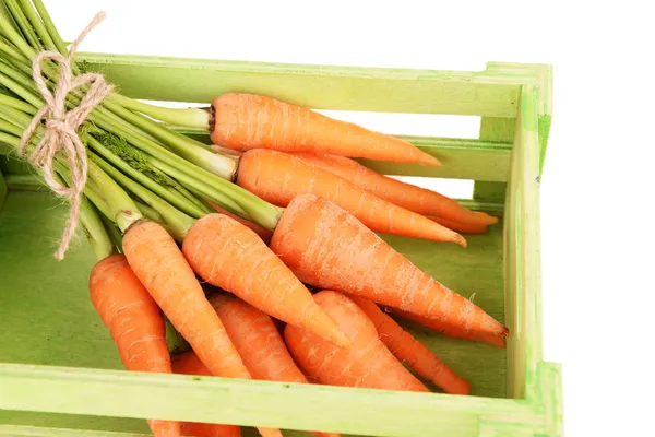 Frische Karotte in der Kiste — Stockfoto