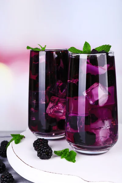 Smaczne blackberry fajna lemoniady — Zdjęcie stockowe