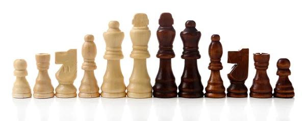 Wooden chess pieses — Stock Photo, Image