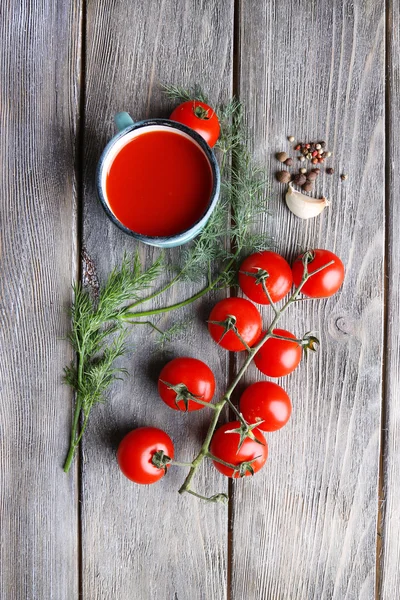 Jugo de tomate casero — Foto de Stock