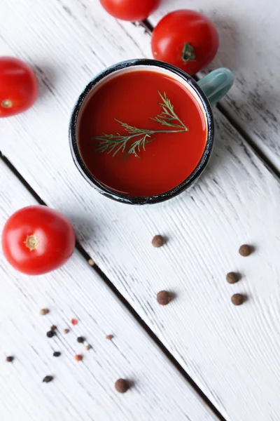 Suco de tomate caseiro — Fotografia de Stock