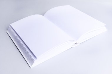 açık gri renkli boş kitap