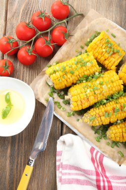 Izgara mısır koçanı.