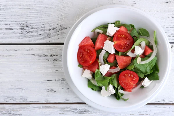 Ensalada con sandía y cebolla — Foto de Stock