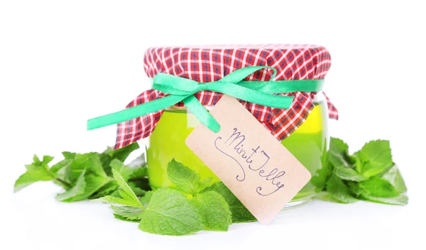 Homemade mint jelly — Stock Photo, Image