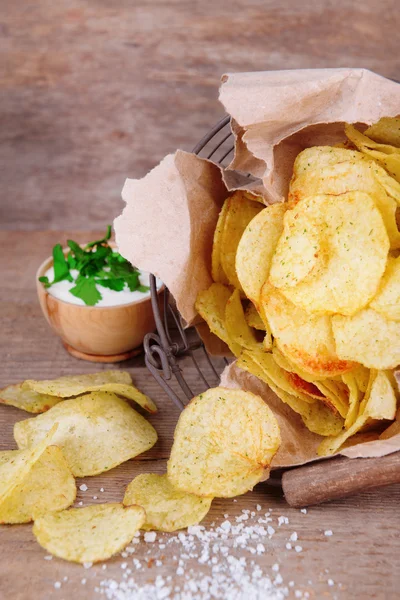 Tatlı patates cipsi. — Stok fotoğraf