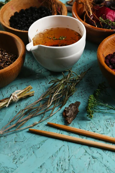 Ingredientes tradicionales de la medicina herbal china — Foto de Stock