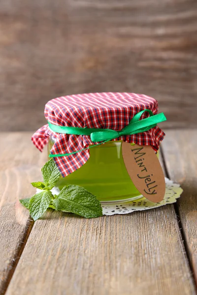 Homemade mint jelly — Stock Photo, Image