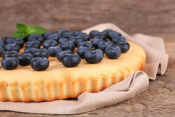 Pastel casero con arándanos — Foto de Stock