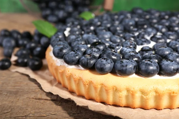 Pastel casero con arándanos — Foto de Stock