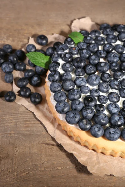 Pastel casero con arándanos — Foto de Stock