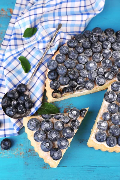 Pastel casero con arándanos — Foto de Stock