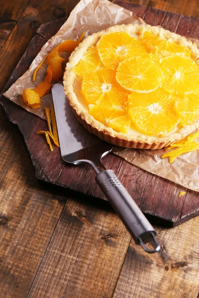 Crostata all'arancia fatta in casa — Foto Stock