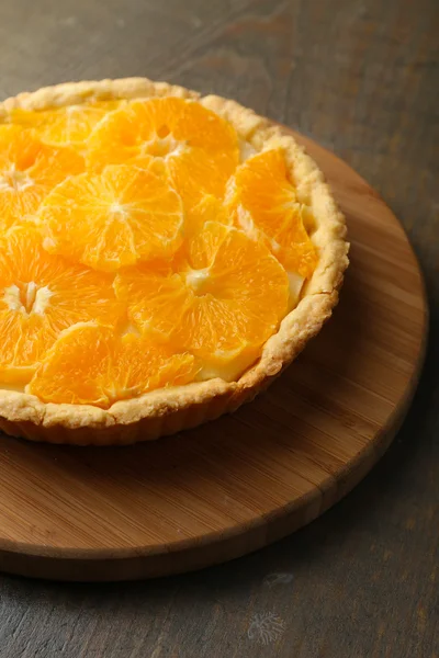 Zelfgemaakte oranje tart — Stockfoto