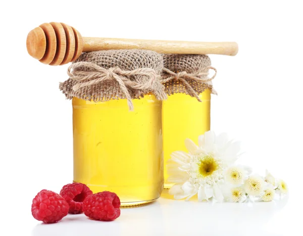 Barattolo di delizioso miele fresco — Foto Stock
