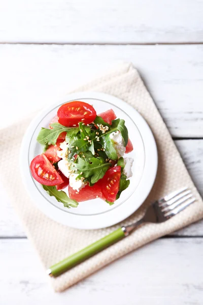 Salad with watermelon — Stock Photo, Image