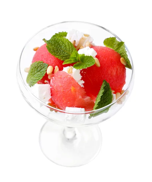 Sallad med vattenmelon — Stockfoto