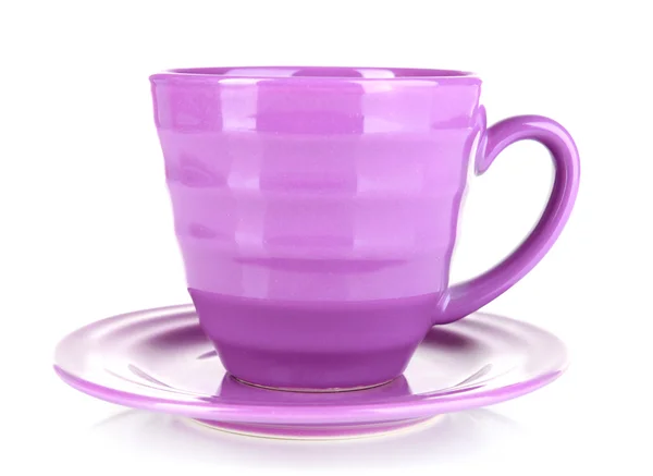 Tazza viola e piattino — Foto Stock