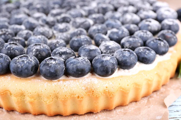 Välsmakande hemlagad paj med blåbär — Stockfoto