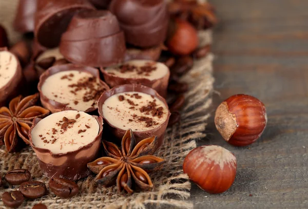Lekkere chocolade snoepjes — Stockfoto