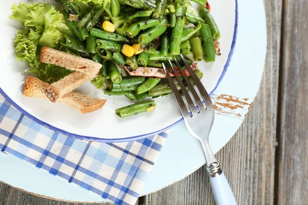 Salad with green beans — Stock Photo, Image