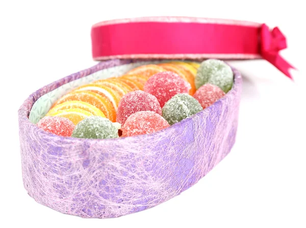 Caramelos de gelatina irritable en la caja actual —  Fotos de Stock