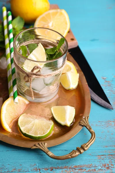 Fresh ingredients for mojito — Stock Photo, Image
