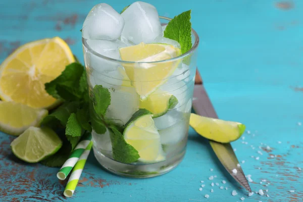 Fresh ingredients for mojito — Stock Photo, Image