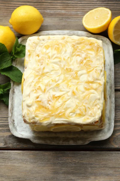 味柠檬蛋糕 — 图库照片