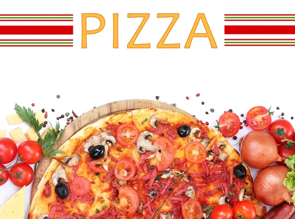 Przepyszna pizza — Zdjęcie stockowe