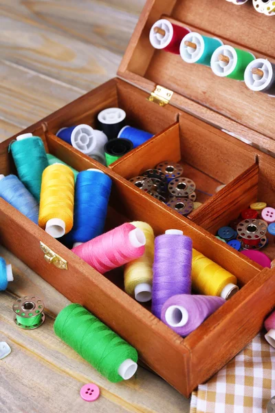 Colorful threads for needlework — Stock Photo, Image