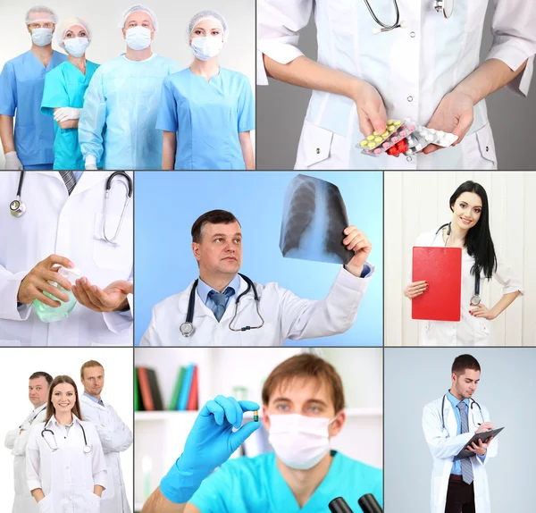 Collage personale medico — Foto Stock