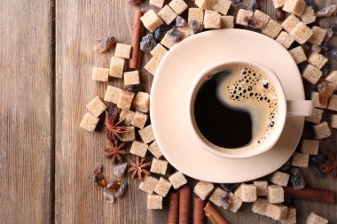 kahverengi şeker ve baharat