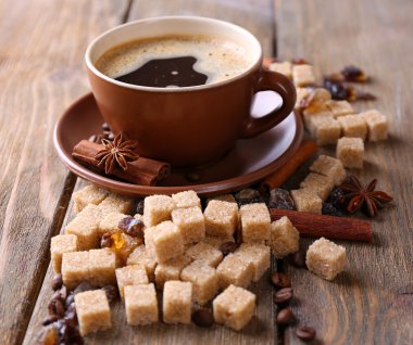 kahverengi şeker ve baharat