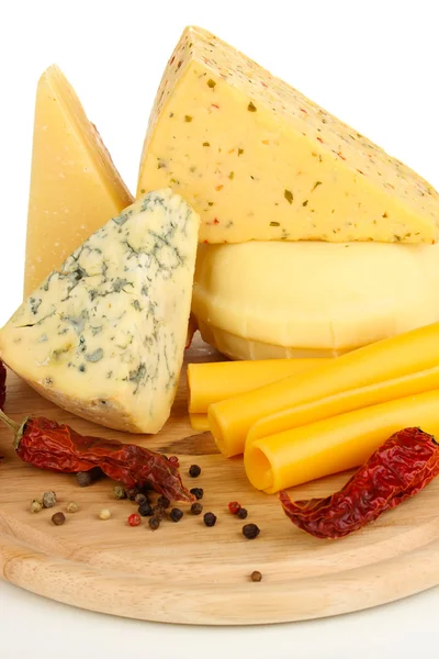 Various types of cheese close up — Stock Photo, Image