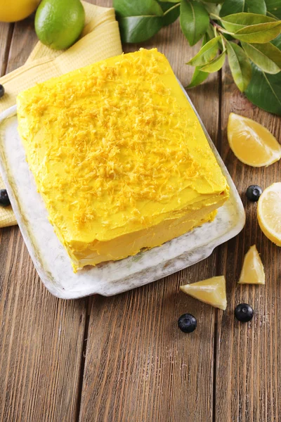 Gâteau au citron savoureux — Photo