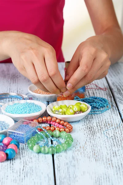 Process of creating jewelry — Stock Photo, Image