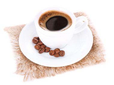 Bir fincan beyaz kahve.