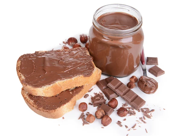 Csokoládé krém-jar — Stock Fotó