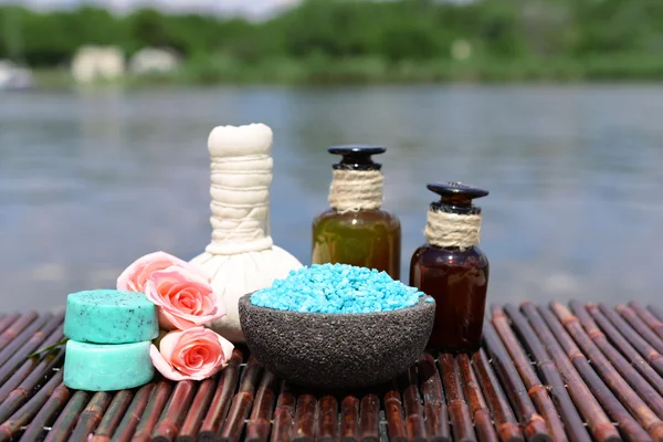 Herbal remedies for massage — Stock Photo, Image