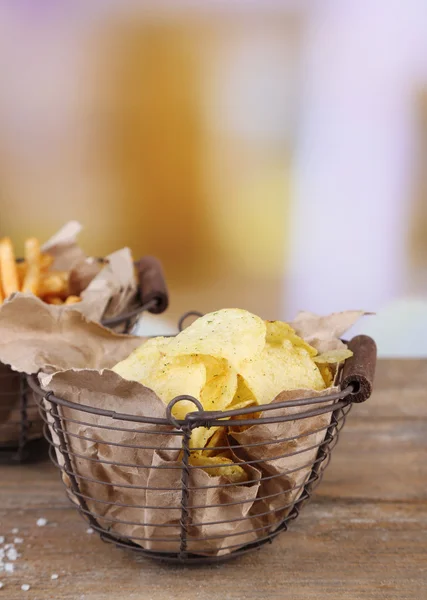 Batatas fritas saborosas — Fotografia de Stock