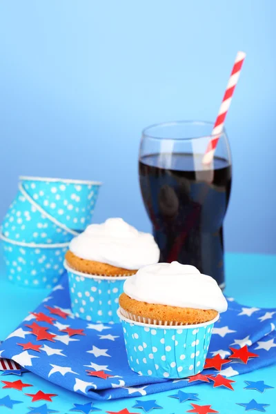 American holiday cupcakes — Stock Photo, Image