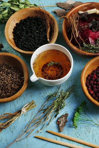 Chinese herbal medicine ingredients — Stock Photo, Image