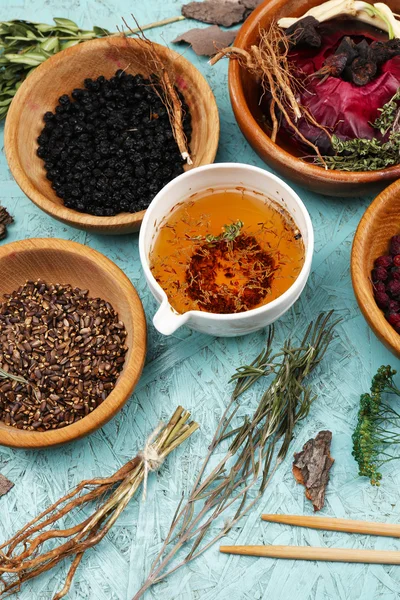 Chinese herbal medicine ingredients — Stock Photo, Image