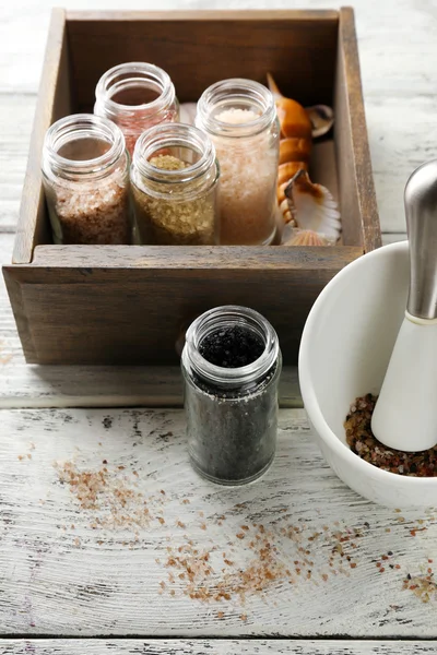 Different sea salt — Stock Photo, Image