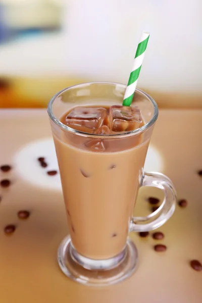 Iced milk coffee — Stock Photo, Image