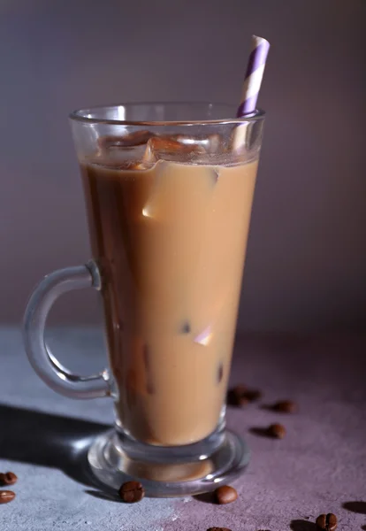 Iced milk coffee — Stock Photo, Image